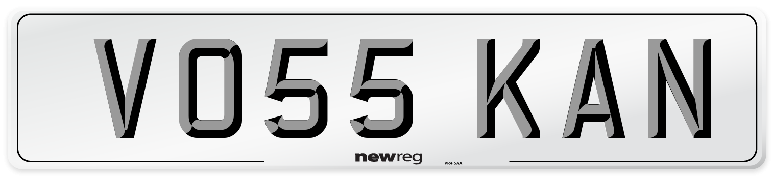 VO55 KAN Number Plate from New Reg